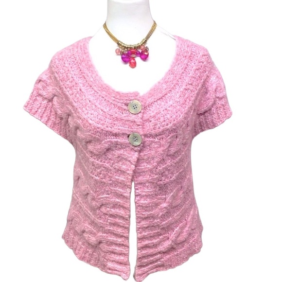 Berretti Made in Italy Pink Cardigan Sweater - Picture 1 of 7